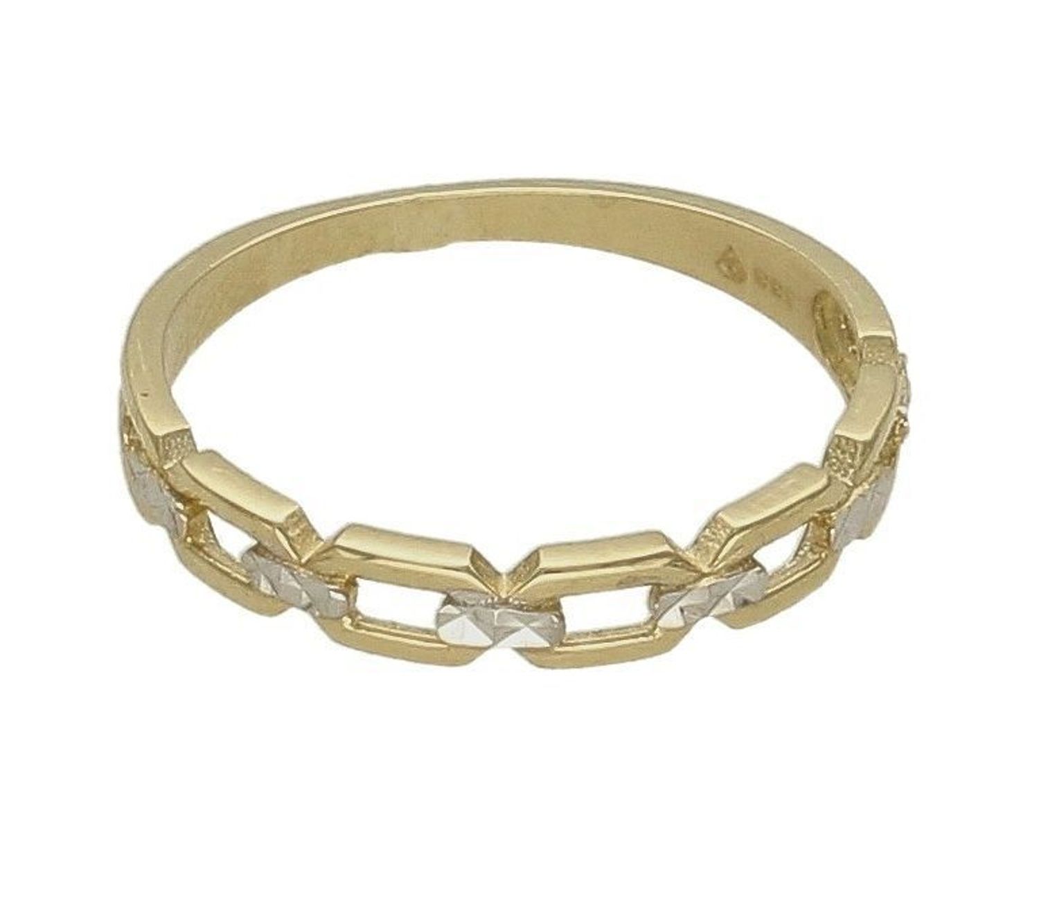 Złoty pierścionek 333 obrączka z grawerowanym wzorem PI 6123 333. Pierścionki to hit ostatnich lat! Takie pierścionki z pewnością rzuca się w oczy z daleka z uwagi na wzór i staranność wykonania..jpg